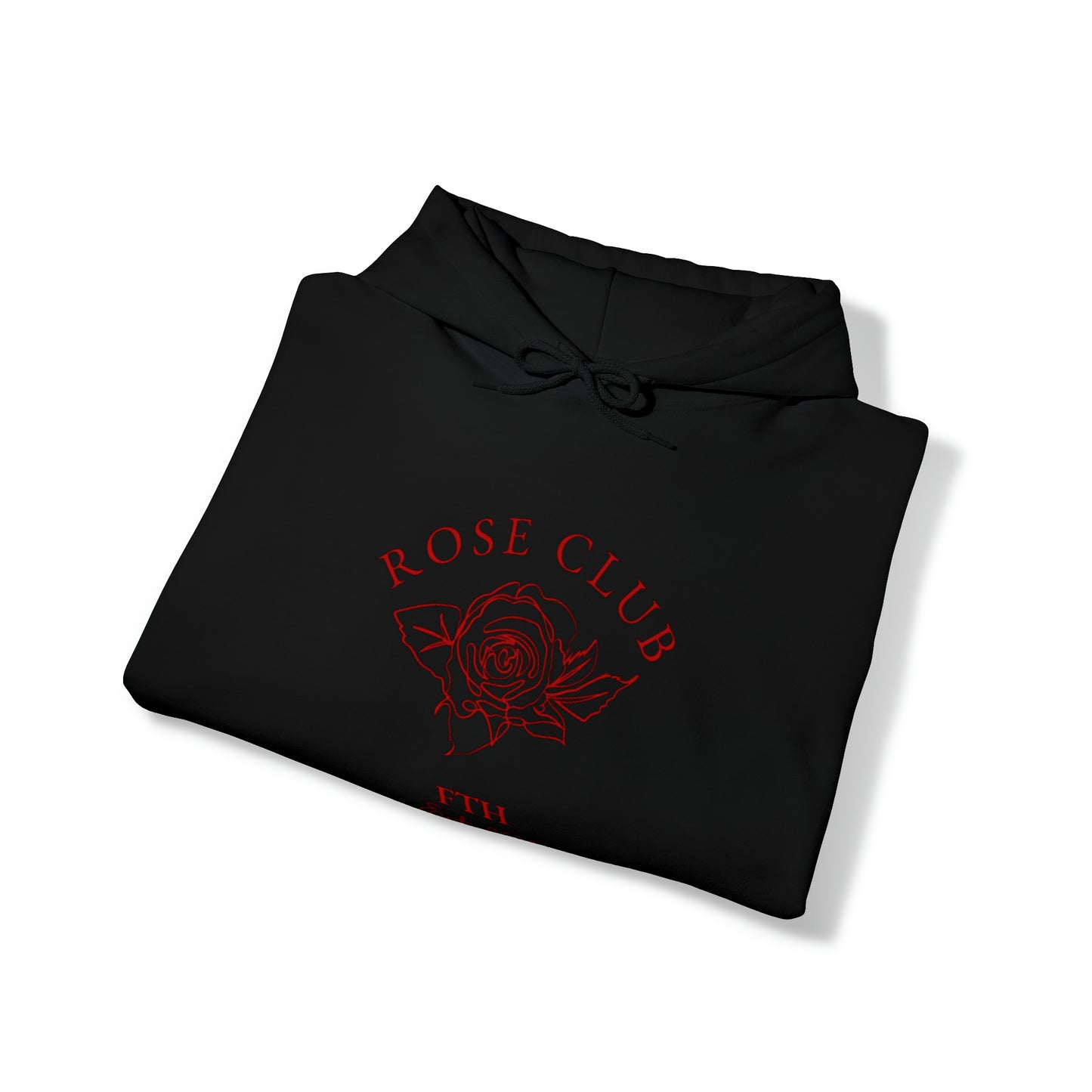 Solid black Rose Club hoodie