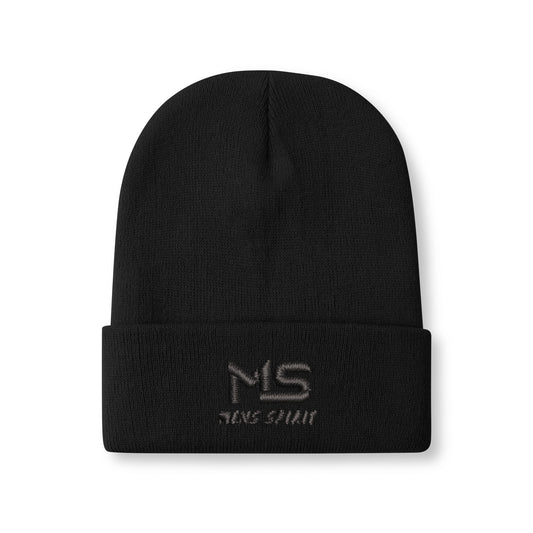 Men Spirit Embroidered Knit Beanie