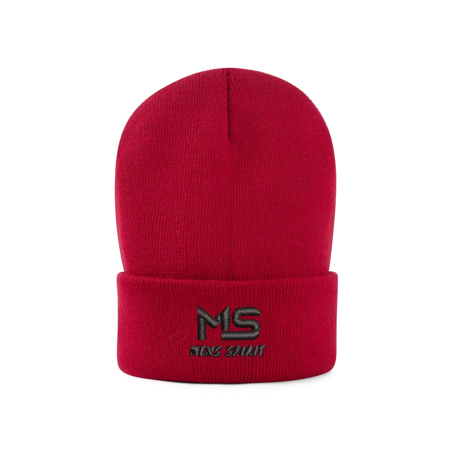 Men Spirit Embroidered Knit Beanie