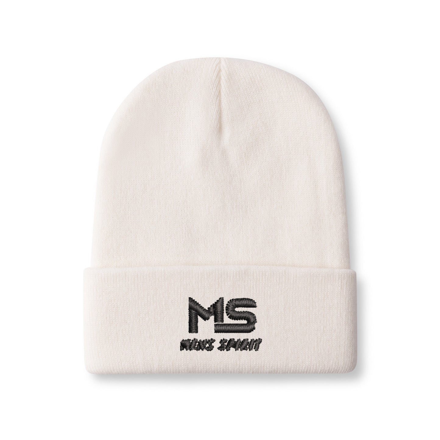 Men Spirit Embroidered Knit Beanie