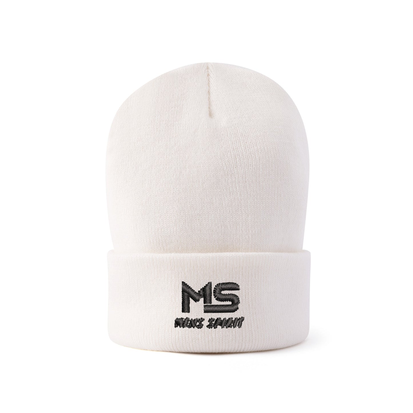 Men Spirit Embroidered Knit Beanie