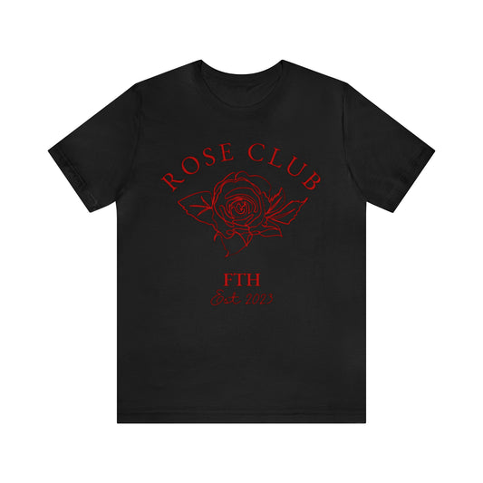 Solid Black Rose Tee