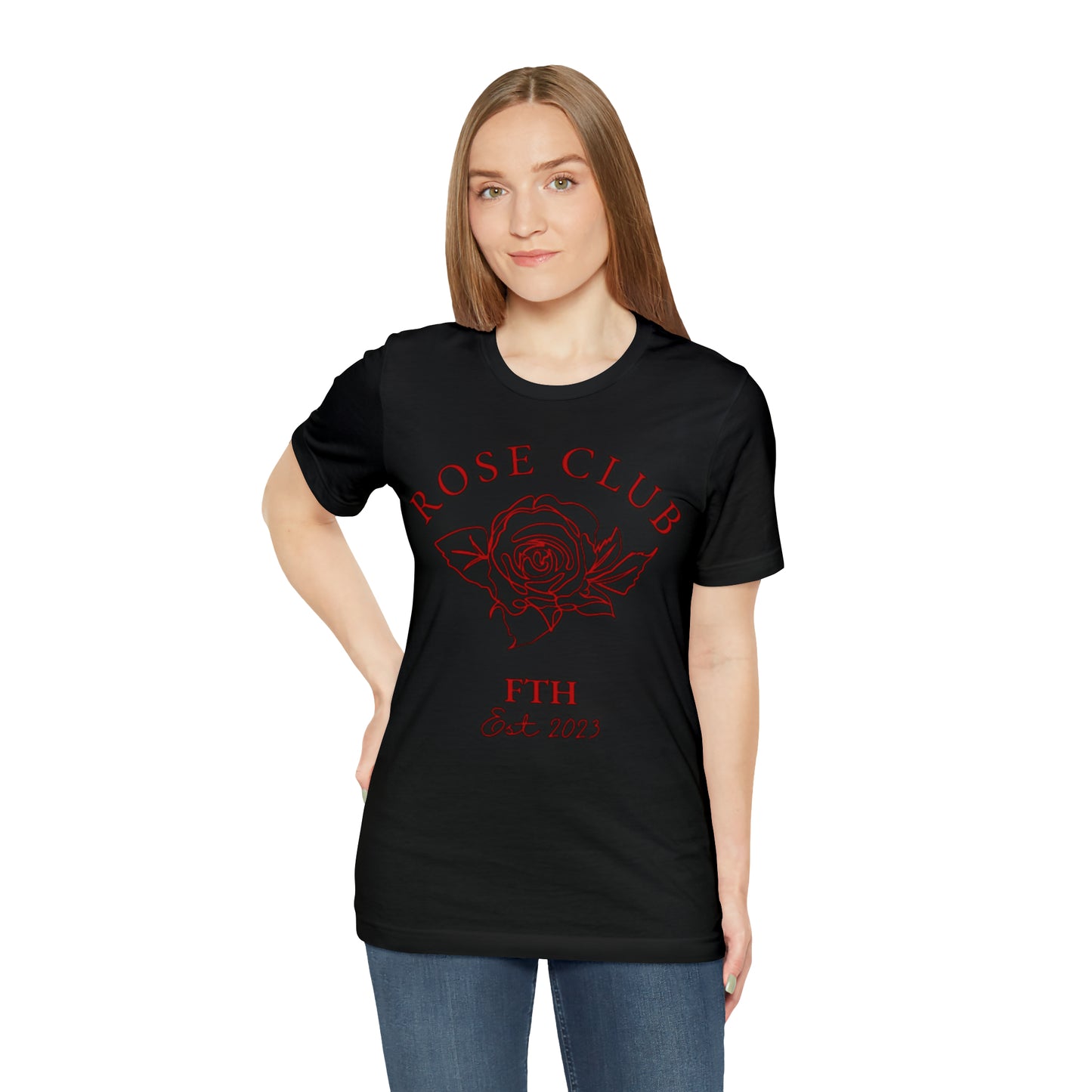 Solid Black Rose Tee