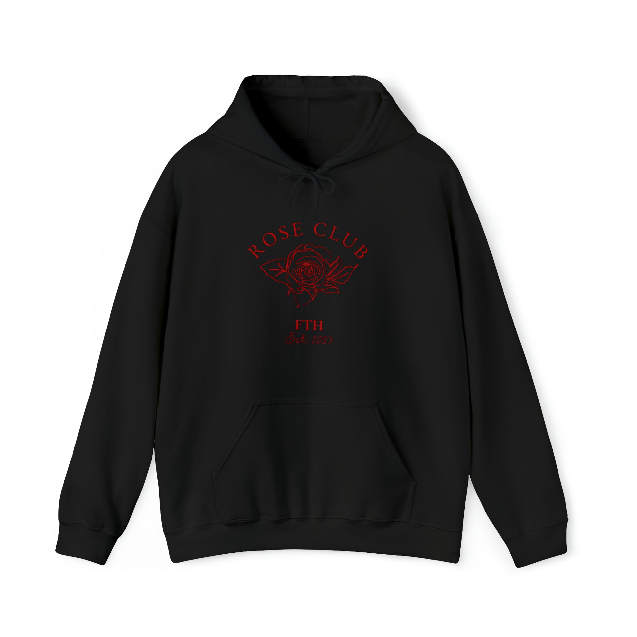 Mens black hotsell rose hoodie