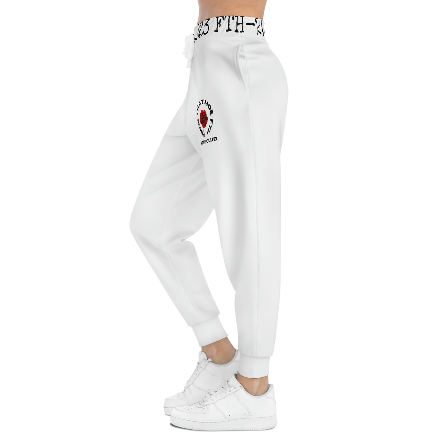 Rose Club Athletic Joggers - White