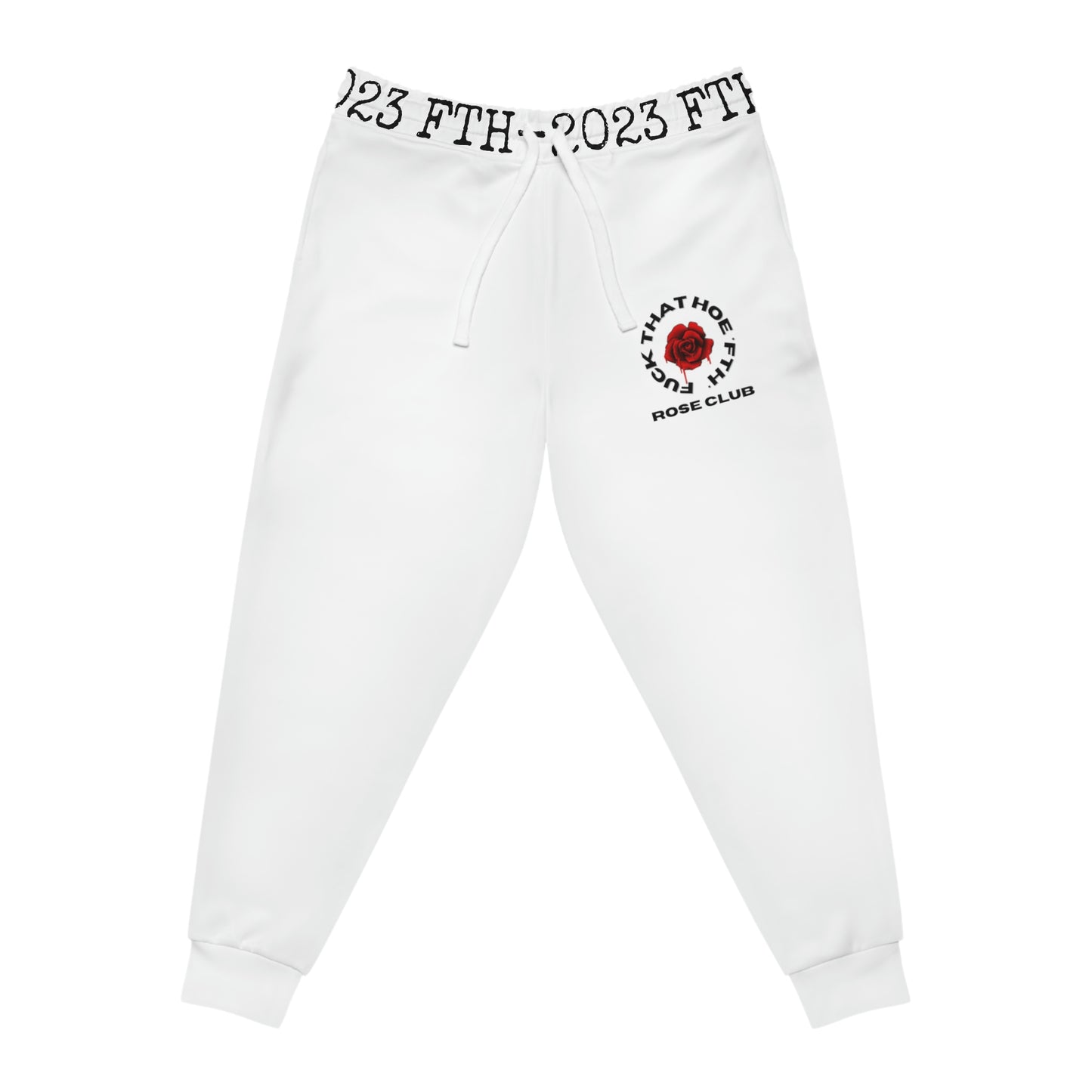 Rose Club Athletic Joggers - White